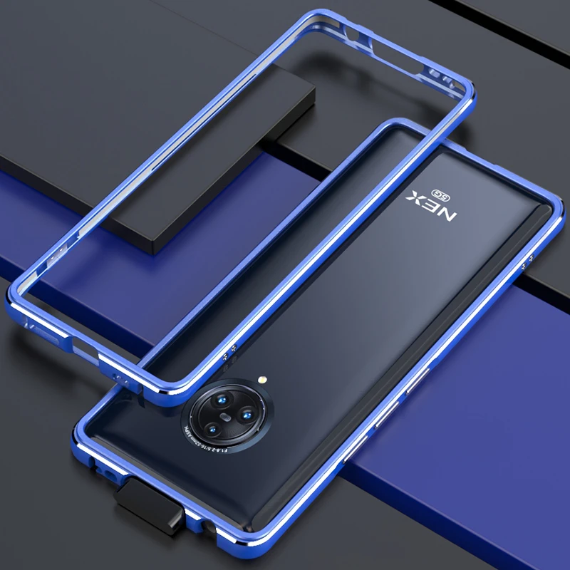 Чехол-бампер OMEVE для Vivo NEX 3, двойной цветной Алюминиевый металлический каркас, защитный чехол-бампер для Vivo Nex3, чехол для телефона s