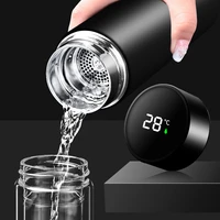 intelligent stainless steel thermos water bottle temperature display vacuum flasks travel car soup coffee mug thermos water bott