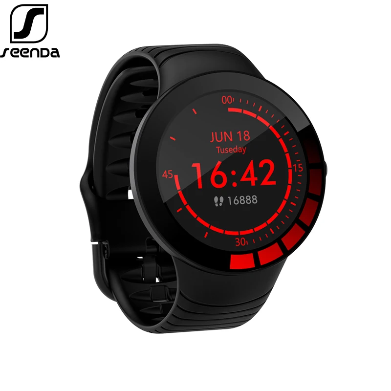 Смарт часы SeenDa 5 0 с Bluetooth водонепроницаемые IP68 сенсорный экран 1 28