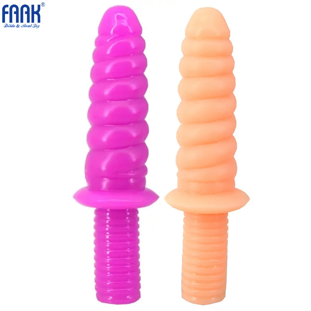 FAAK длинные 29 см спираль искусственный ручка пенис унисекс большие анальные