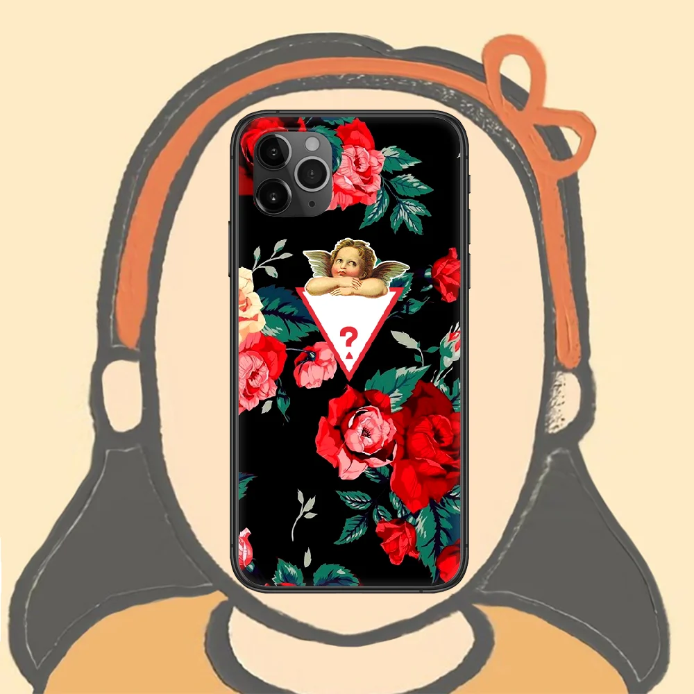 

French fashion luxury brand Phone Case For Iphone 4 4s 5 5S SE 5C 6 6S 7 8 Plus X XS XR 11 12 Mini Pro Max 2020 black Shell
