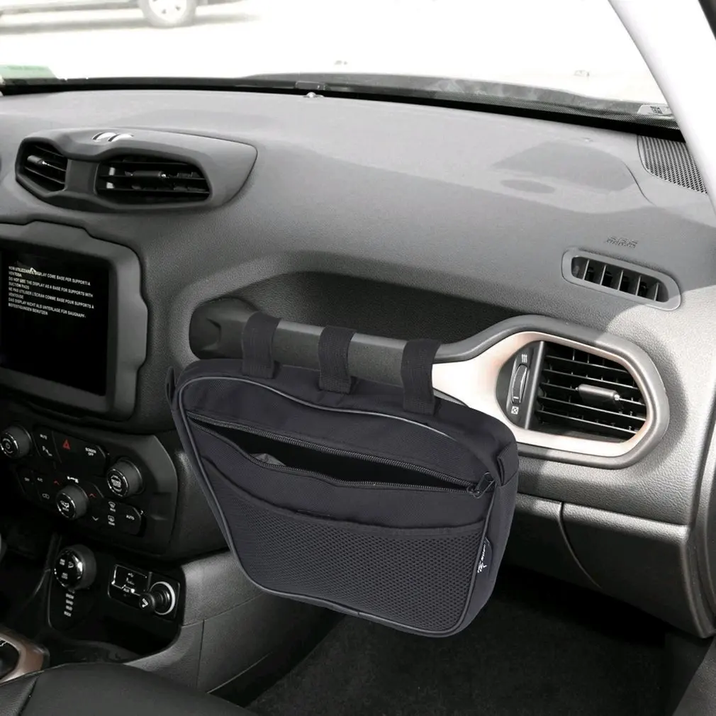 

Passenger Seat Grab Bar Storage Bag 600D Oxford Cloth Handle Accessory Storage Pouch Organizer Bag Fashion