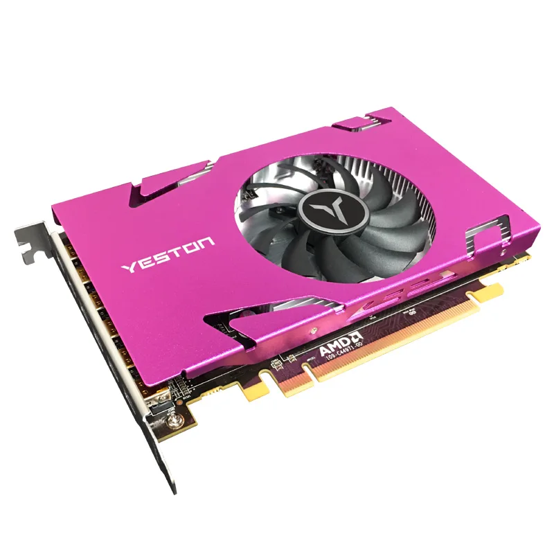 Kaufen Yeston Radeon R7 350 4GB GDDR5 128bit Unterstützt 6 Bildschirme Gaming Desktop Computer PC 4K Unterstützung 6 * Computer-tv-anschlusskabel Minidp Video Graphics Karten