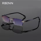 Мужской светильник без оправы RBENN, синие компьютерные очки с блокировкой, чехол, очки для игр с защитой UV400