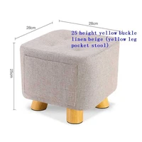 nordic furniture step pouffe storage ottoman pufy do siedzenia vestidor sgabello poef taburete change shoes tabouret foot stool