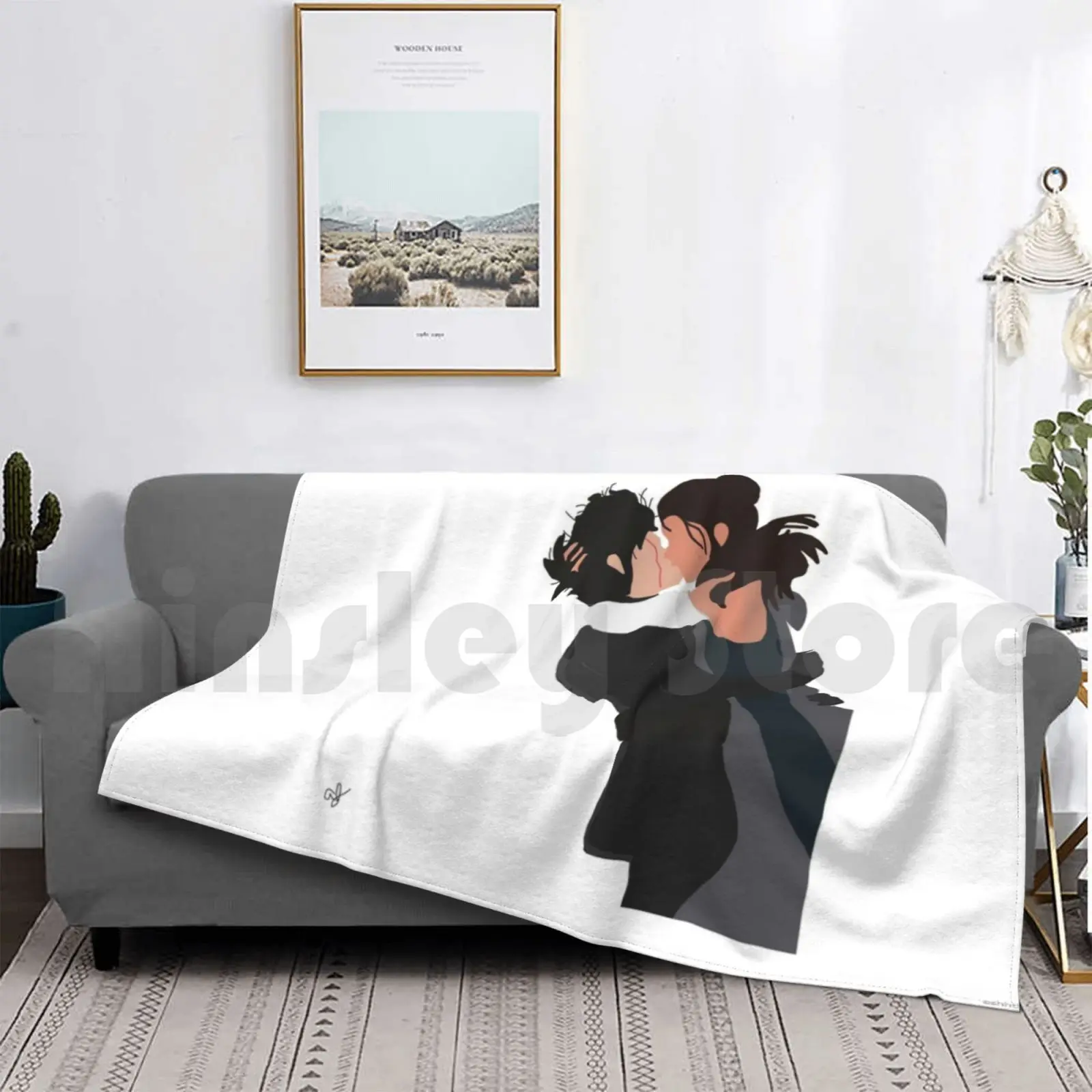 Одеяло The Kiss для дивана кровати путешествий Ship Reylo