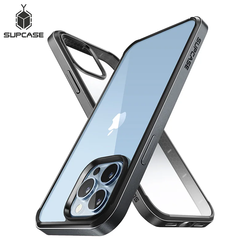 

SUPCASE For iPhone 13 Pro Case 6.1 inch (2021) UB Edge Slim Frame Clear Case with TPU Inner Bumper & Transparent Back Cover