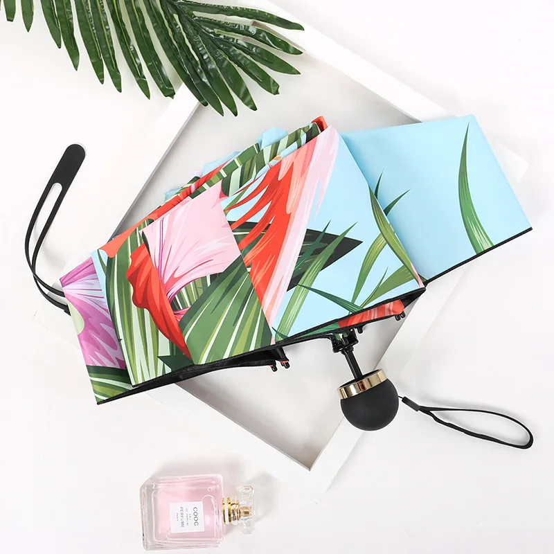 

8 Ribs Umbrella Mini Pocket Anti UV Paraguas Sun Umbrella Rain Women Men Children Windproof Light Folding Portable Umbrellas