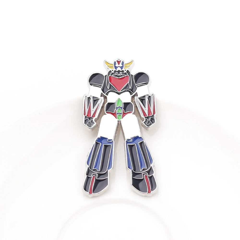 Эмалированная брошь НЛО-робот грендакар мультяшная аниме булавка значок Женская