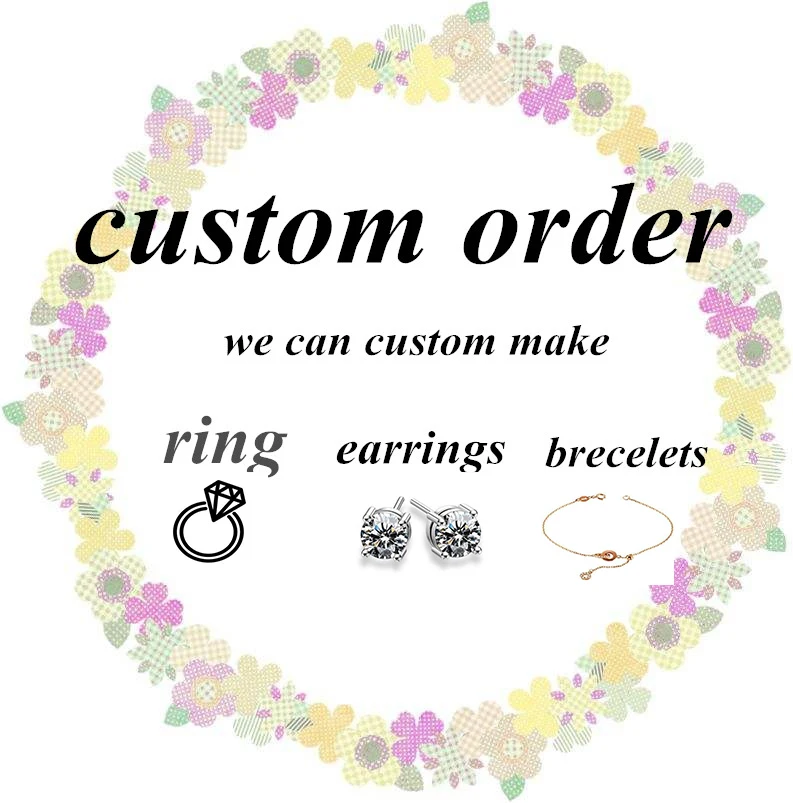 TransGems настроить ссылку 14K белое золото помолвка свадебный набор центр 2ct Цвет GH