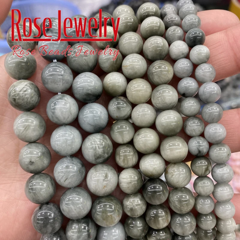

AAAAA Natural Stone Beads Eagle Eye Stone Round Loose Beads 6/8/10/12 MM For Jewelry Making Diy Bracelets Accessories 15''strand