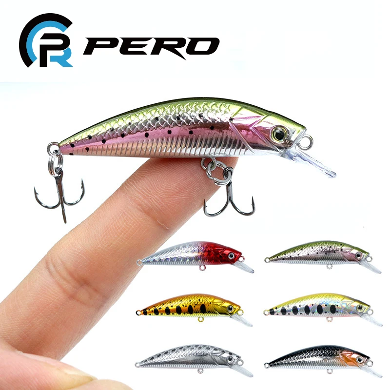 PERO 5 см 6 г Тонущая рыболовная приманка черная искусственная жесткая для ловли