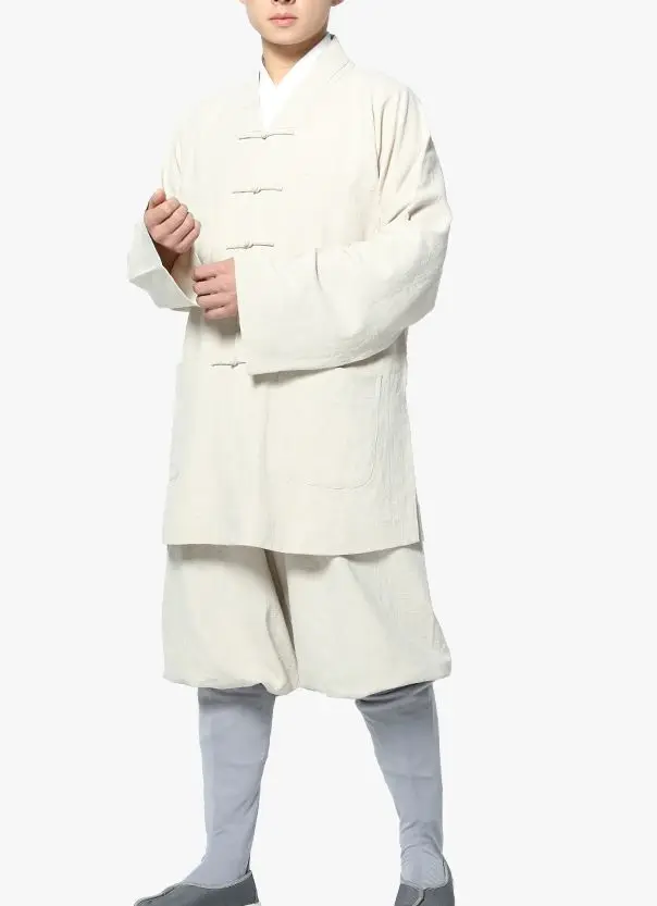 Высококачественные буддийские костюмы унисекс из рами кунг-фу для медитации |