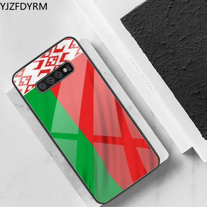 

Belarus flag Phone Case Tempered Glass For Samsung S20 Plus S7 S8 S9 S10 Plus Note 8 9 10 Plus