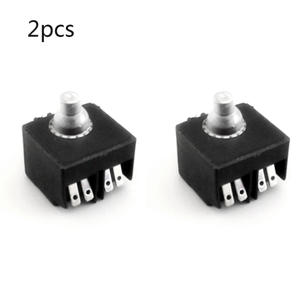 

2 Pcs Angle Grinder Switches Push Button Switch Plastic & Metal Replacement Parts For Electric Tools 100 Polisher Accessories