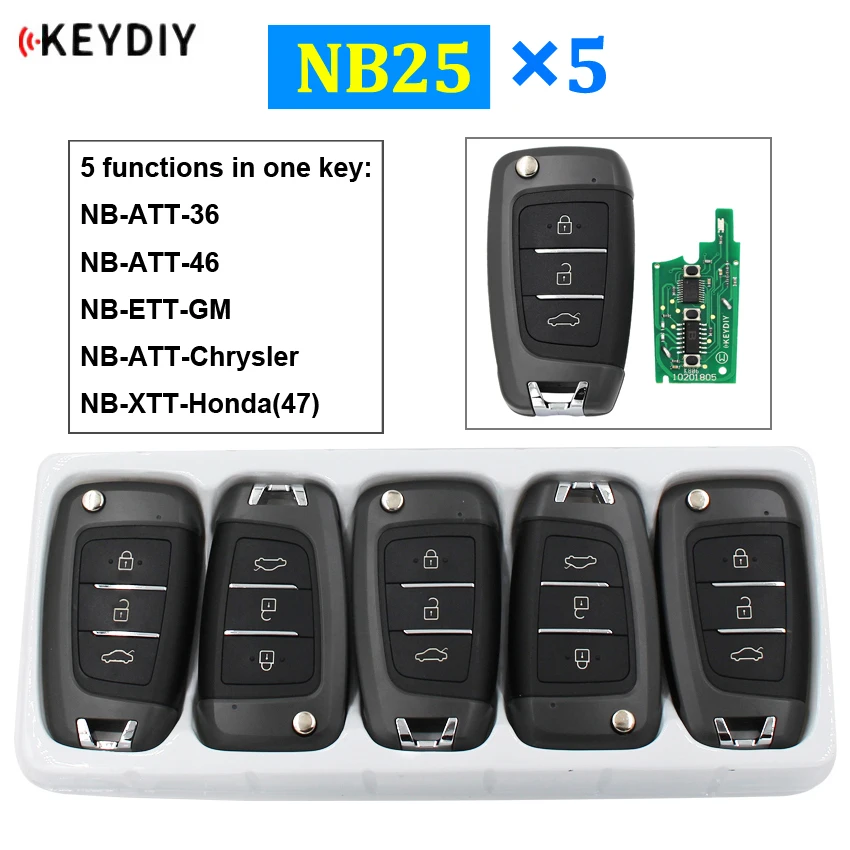 5Pcs/Lot NB25 Multi-functional Universal NB-Series Remote Control Key for KD900 KD900+ URG200 KD-X2 ( All Functions Chips in ) | Автомобили