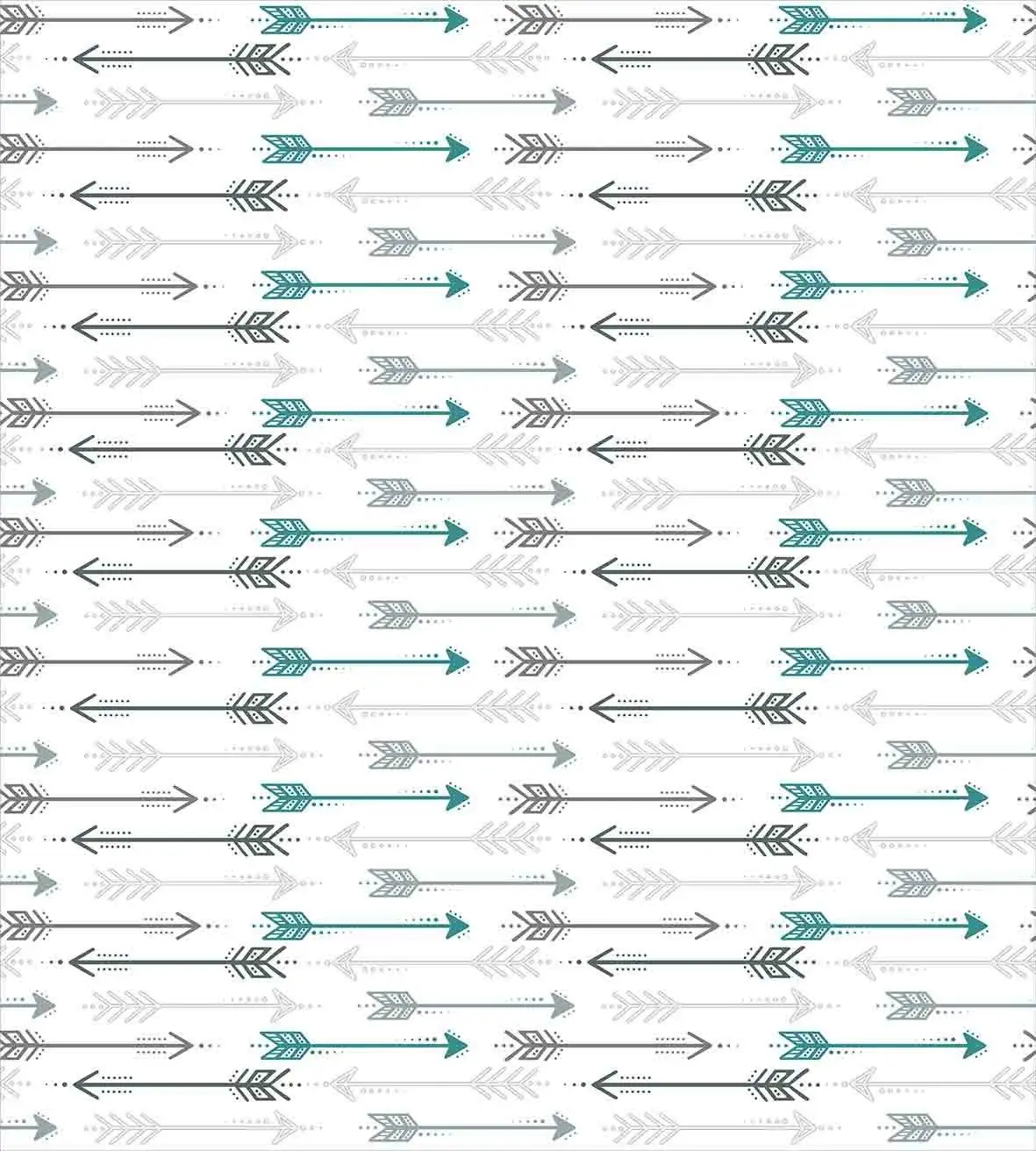 Бирюзовый набор пододеяльников для пуховых одеял в стиле ретро с рисунком стрелы