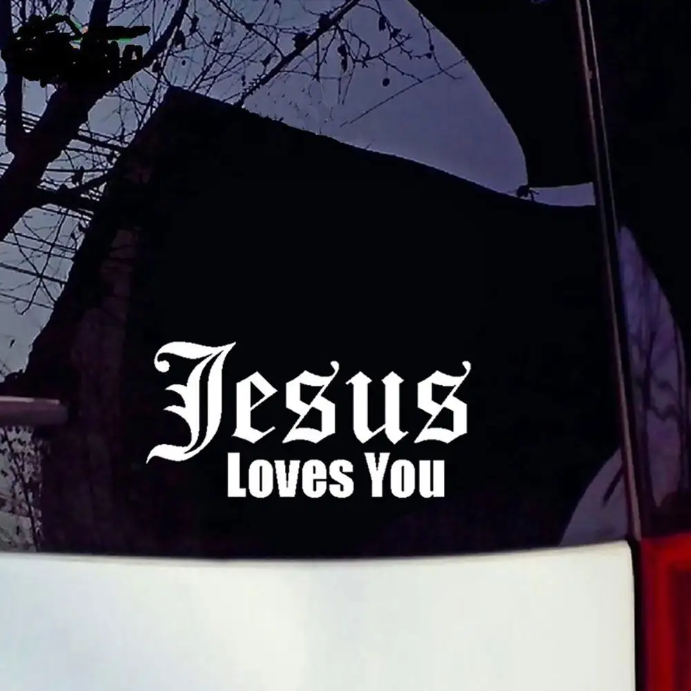 Jesus Love You Letters светоотражающие наклейки на окна автомобиля Декор внешние