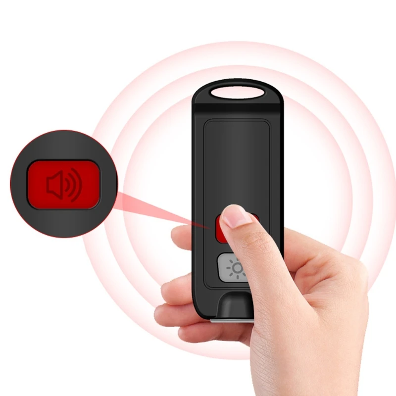 

Personal Alarm Siren Song 130dB Safesound Personal Women Keychain with LED Light