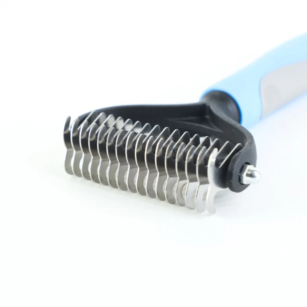 

Hair Removal Comb For Dogs Cat Detangler Fur Trimming Dematting Deshedding Brush For Matted Long Hair Curly Pet Grooming Tool