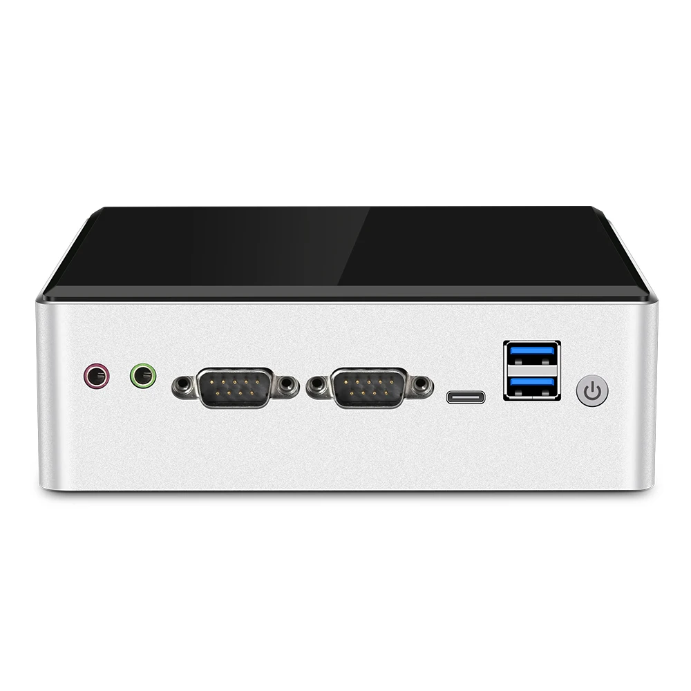 Мини ПК Linux Windows 10 Intel Core i5 4200U cpu DDR3L mSATA 2* LAN 2* RS232 4* usb type-C HDMI VGA WiFi Bluetooth микро компьютер