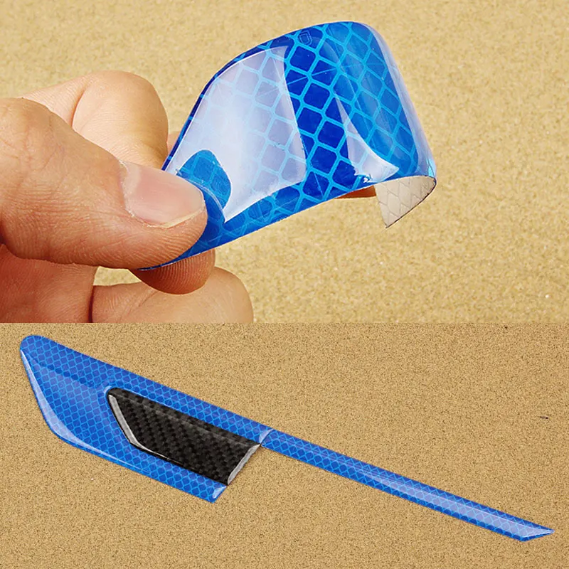 2 шт./компл. Универсальная автомобильная Светоотражающая предупреждающая лента