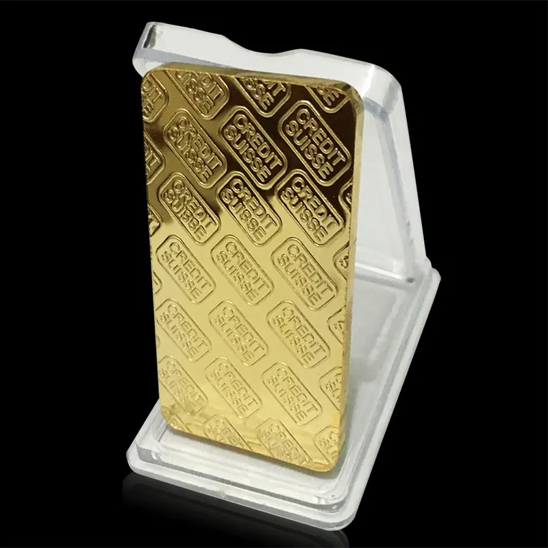 Позолоченная швейцарская памятная монета 24 карата коллекция новый подарок