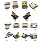 Chenyang A4-D HDMI-совместимый с FPV тип A мама к Micro HDMI-совместимый тип D вверх вниз Угловой Штекер мама