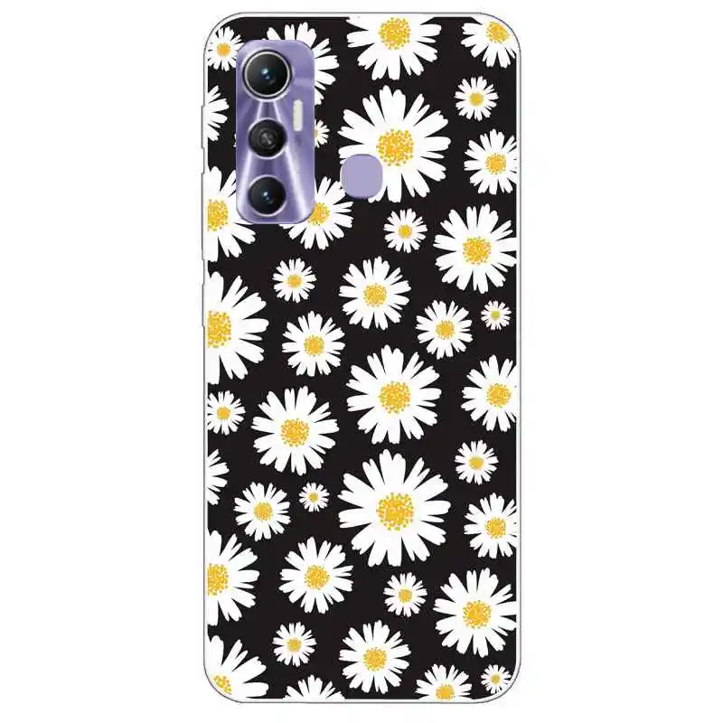 for infinix hot 11 case bumper silicone tpu soft phone cover for infinix hot 11 hot11 x662 cases fundas cartoon pretty floral free global shipping
