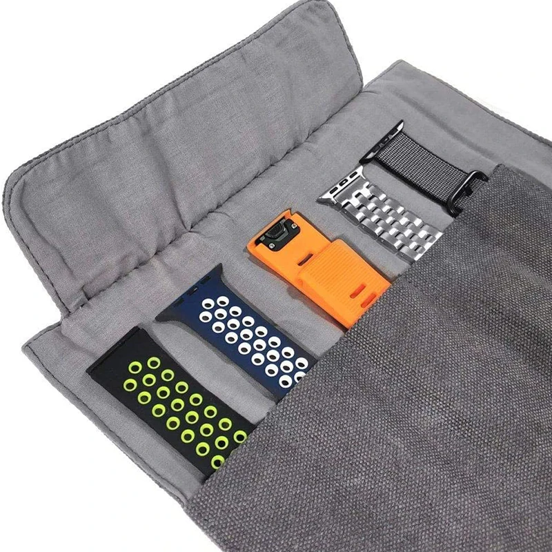 

Watch Band Portable Storage Bag Case Pouch Organizer Watch Band Straps Accessories For Home Outdoor VJ-Drop