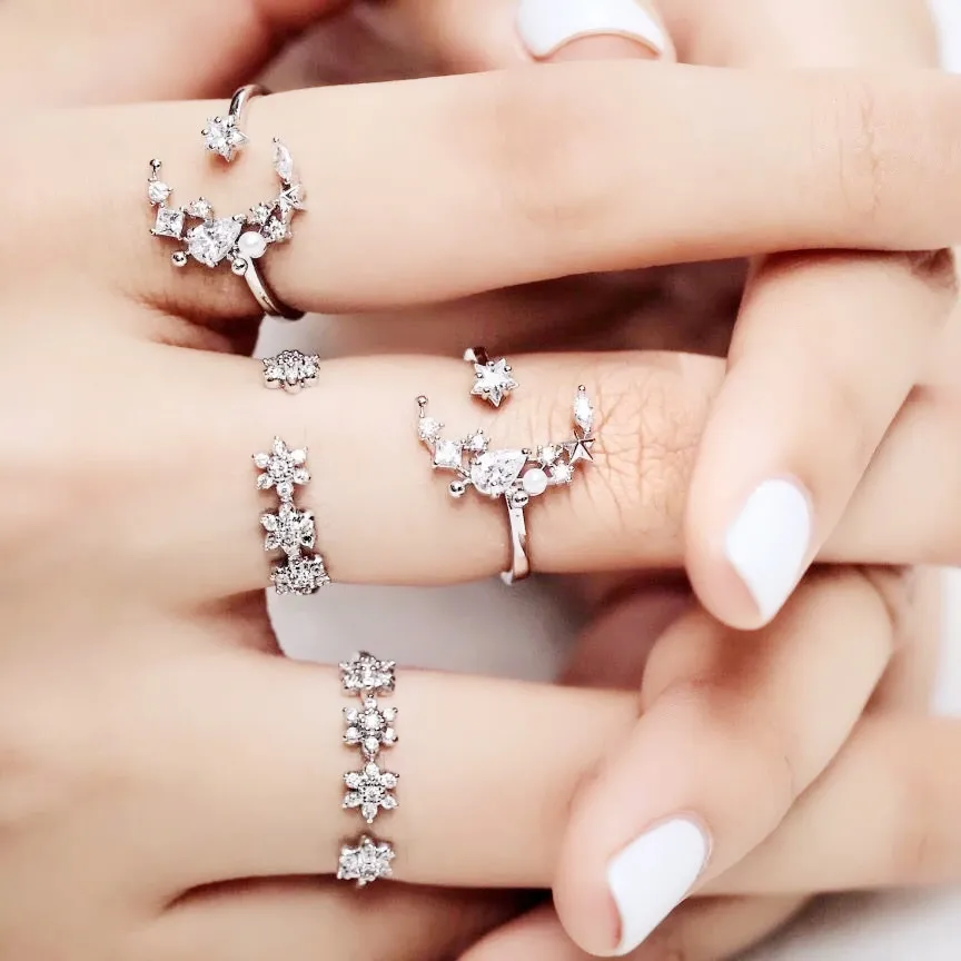 Весенний цветок дизайн 925 серебро Минимальный ювелирные изделия Прямая доставка