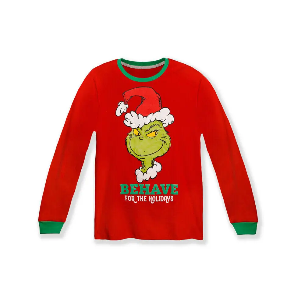 2019 брендовые Рождественские Зимние Семья пижамный комплект одежда для сна