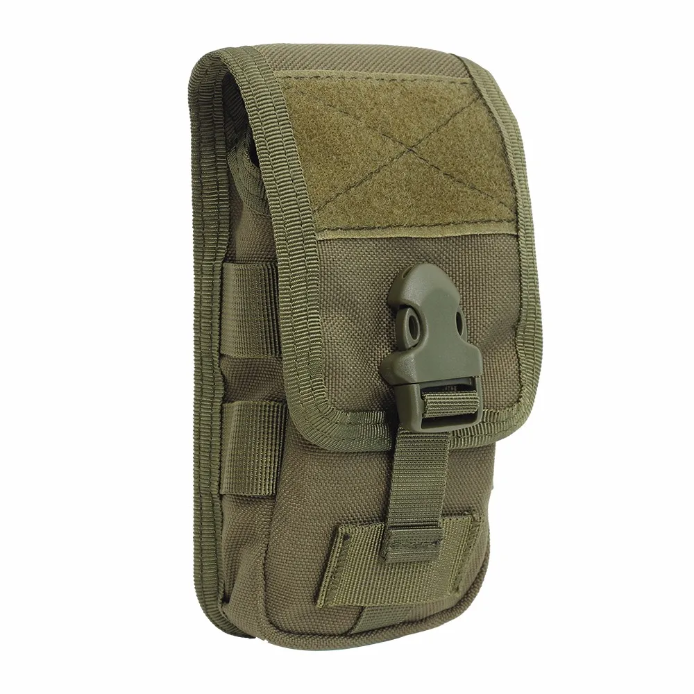 Green Тактическая Сумка для телефона Molle, сумка для повседневного использования, сумка для гаджета, поясной ремень, держатель для телефона, дорожная сумка, сумка с зажимом для телефона - Цвет: Green