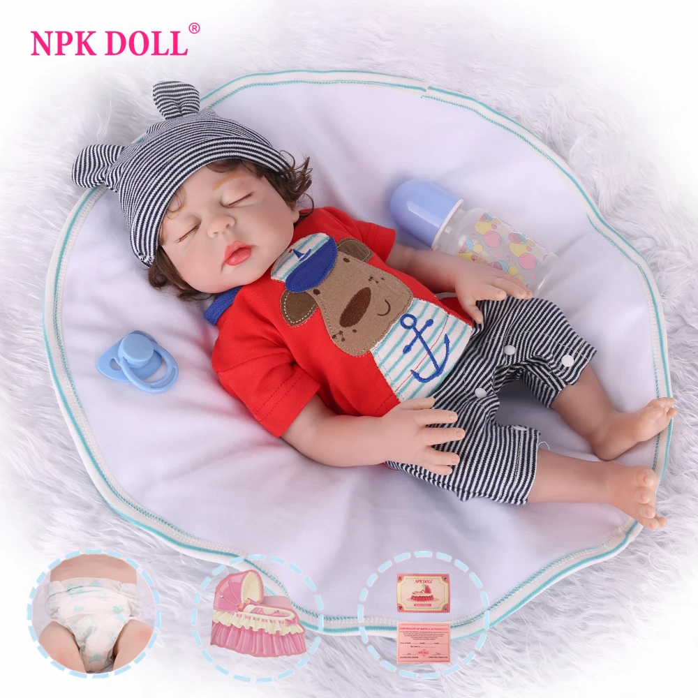 Кукла Reborn Baby NPK полностью виниловые игрушки 18 дюймов реалистичные для детей