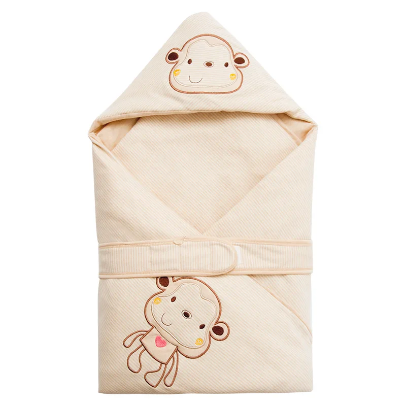 

Newborn Sleeping Bag Warm Thicken Natural Organic Colored Cotton Baby Blanket Pure Cotton Baby Bedding Stuff Infant Wrap Quilt
