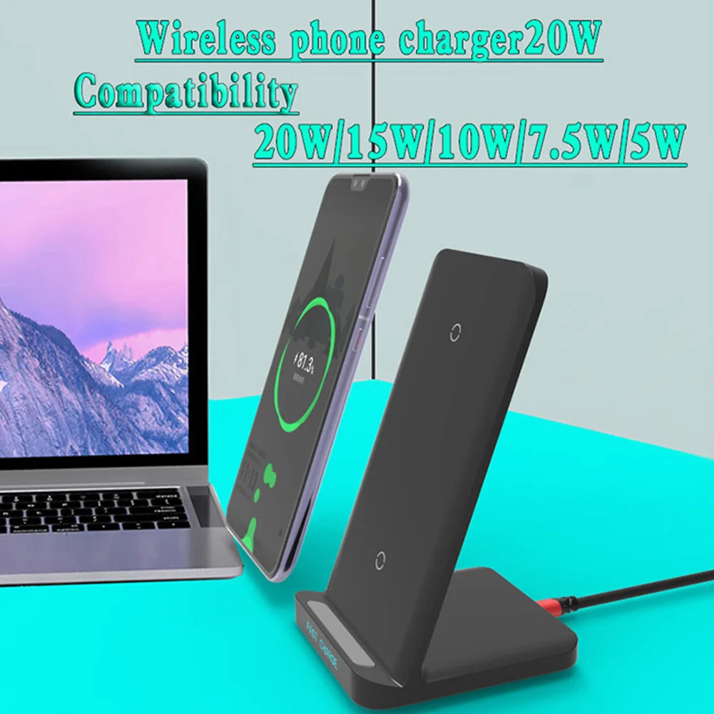 

Wireless Charger Stand Phone Holder For Huiwei iPhone and all Qi-enabled phones Fast Charging Dock Station Phone Charger