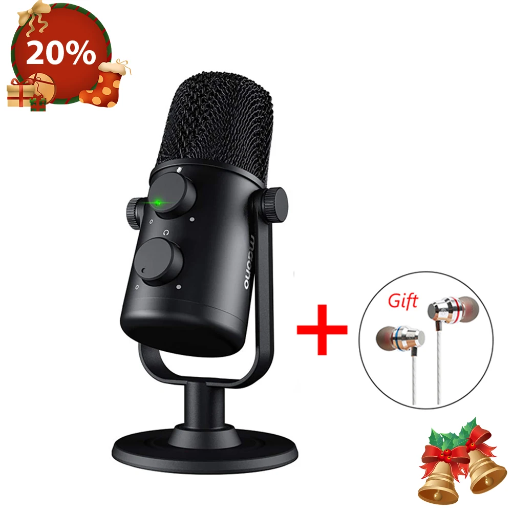 MAONO AU-902, USB, конденсаторный микрофон, кардиоидный микрофон, микрофон, Подкаст, Студийный микрофон, металлический микрофон для записи, микрофон для YouTube, Skype