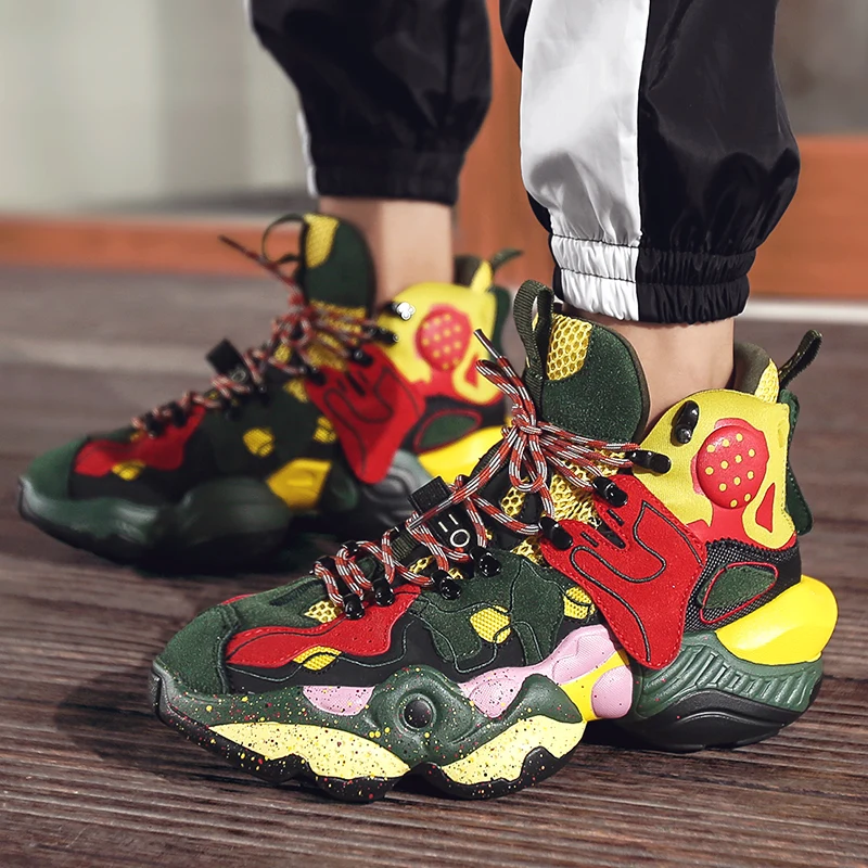 Разноцветная Мужская обувь ботильоны качественные кроссовки повседневная с