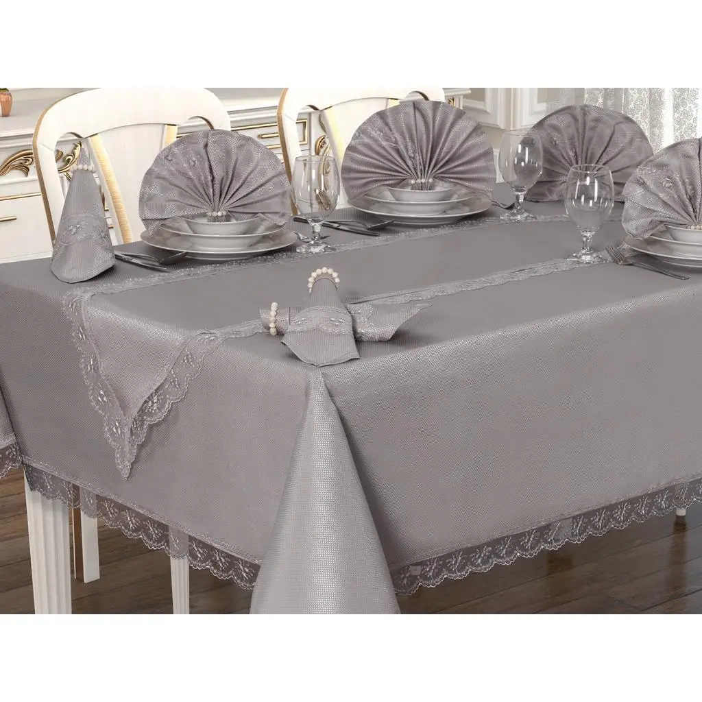 

Kdk Carefree Table Cover Set 26 Piece Pitikare Gray