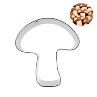 christmas mushroom shape cookie tool fungus stainless steel biscuit mould cake tool cookie cutter mould baking tools gingerbread