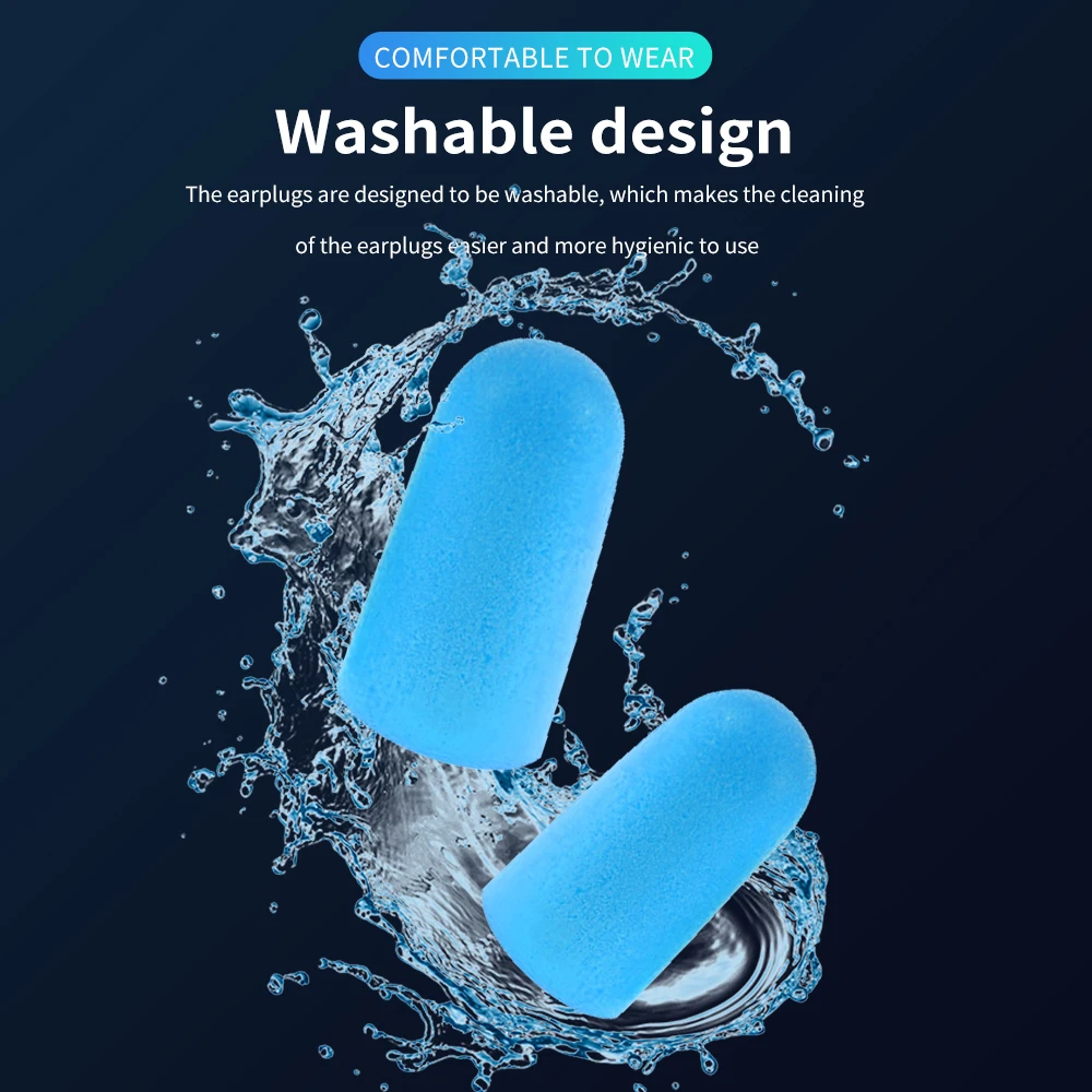 5 пар ушных Вилки анти Шум ухо спать сна пены звукоизоляция одноразовый ушной