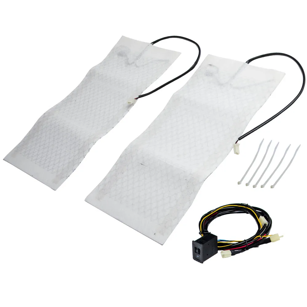 

Universal 12V Car Carbon Seat Heating Heating Pad Modification Kit For 5 marce 2pcs