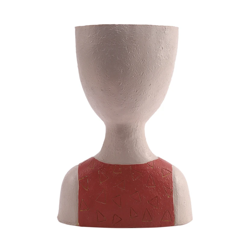 

1 Pcs Art Portrait Flower Pot & 1 Pcs Resin Flowerpot Vase