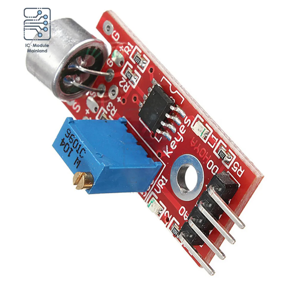 Микрофонный звуковой модуль 4-контактный Высокочувствительный голосовой