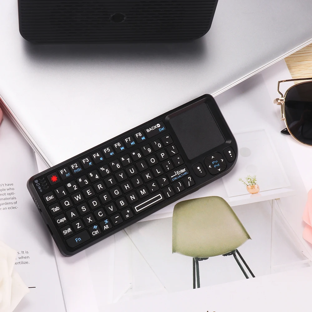 Мини 2,4G Беспроводная клавиатура сенсорная панель с подсветкой для Smart tv для samsung LG Panasonic Android tv box PC ноутбук HTPC