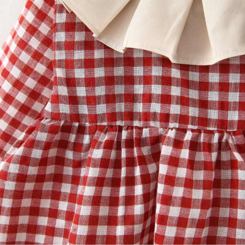 2020 хлопковая красная одежда принцессы для новорожденных девочек красное