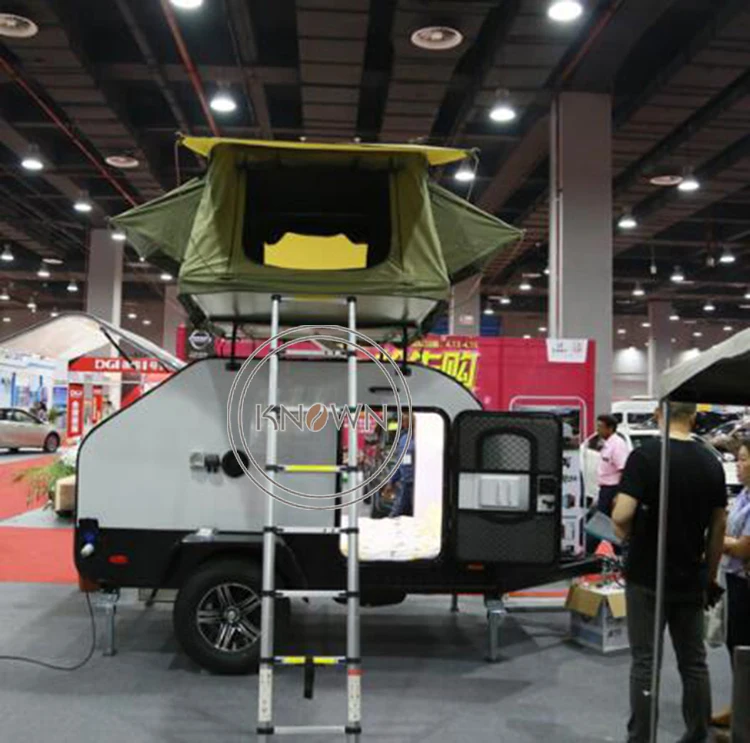 Внедорожный кемпер трейлер караван дорожный Трейлер с курицей и гостиной |