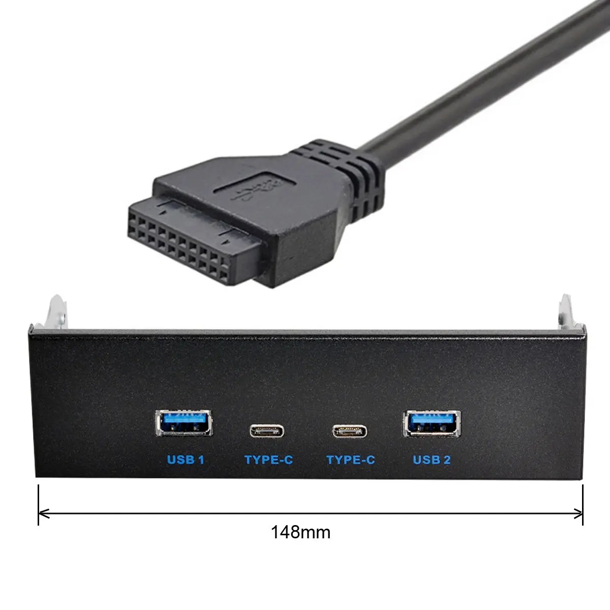 Женский и USB 3 0 концентратор с 4 портами передняя панель для материнской платы 20