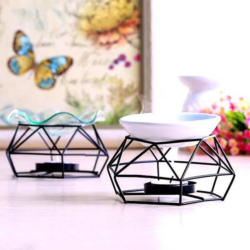 Железная ароматерапевтическая печь металлический геометрический подсвечник