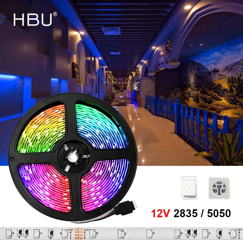 Светодиодная лента GRB 2835 5050 SMD 60 светодиодов/м водонепроницаемая гибкая